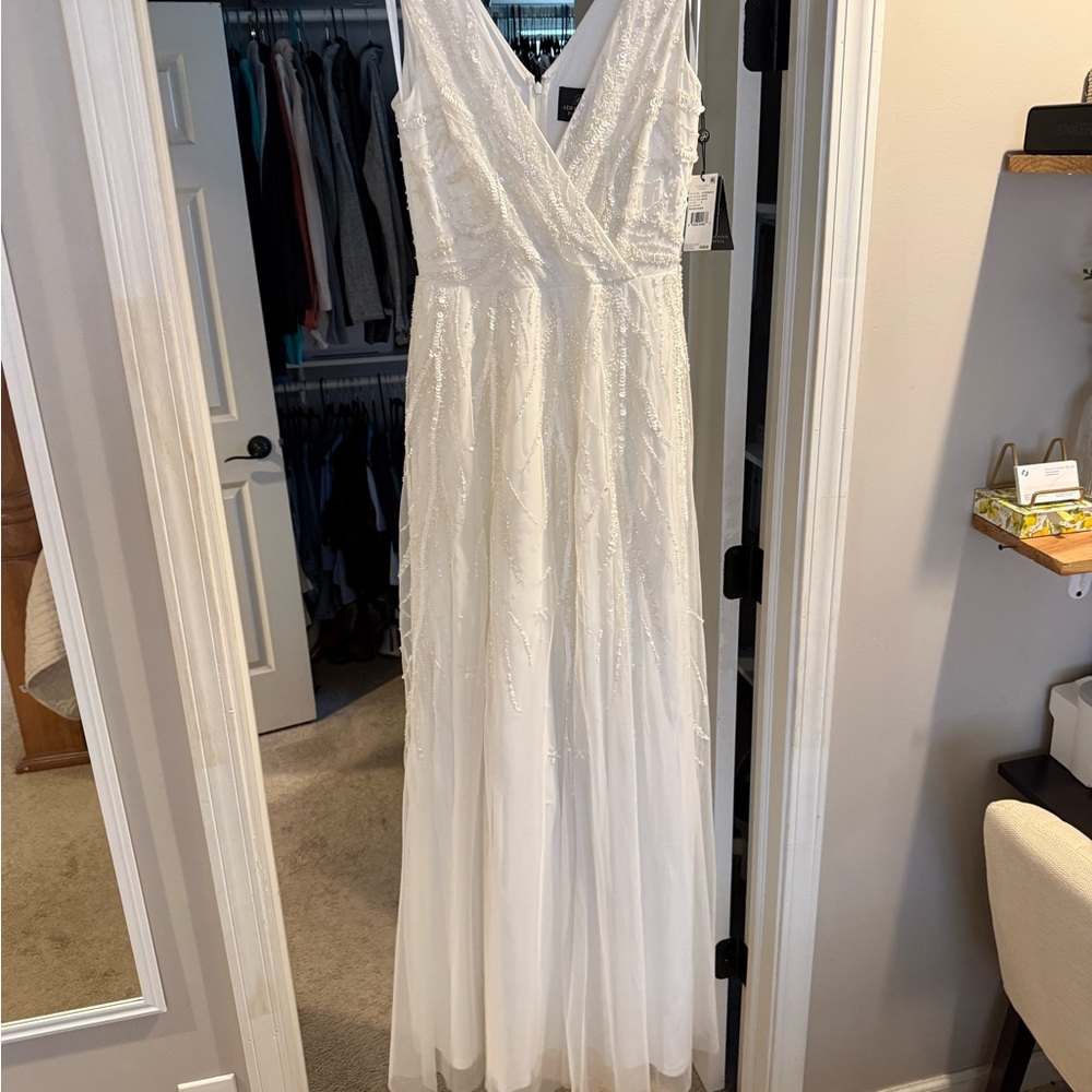 Adrianna Papell White Dress